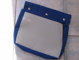 RTS - Sheet / Dock Line Bag - Small, Royal Blue Tweed (Flaw)